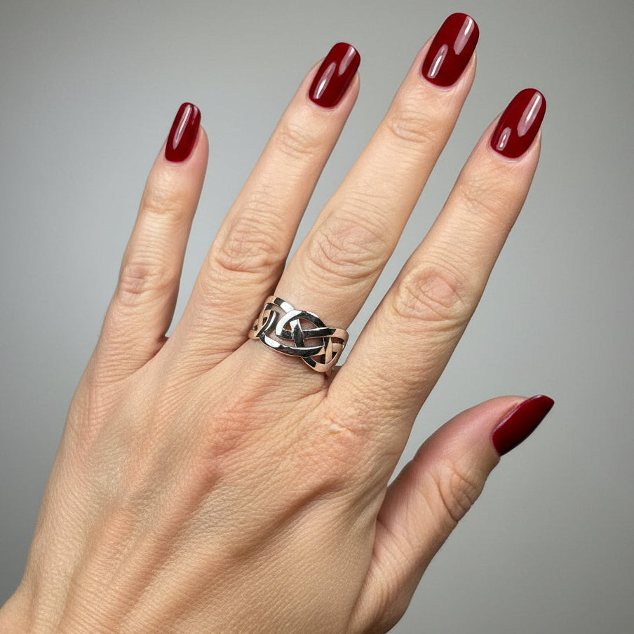 Classic Celtic Knot Ring in Sterling Silver | Ring | Wiccan Center
