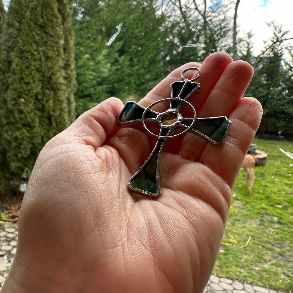 Celtic Cross Stained Glass Gift | Gifts | Wiccan Center