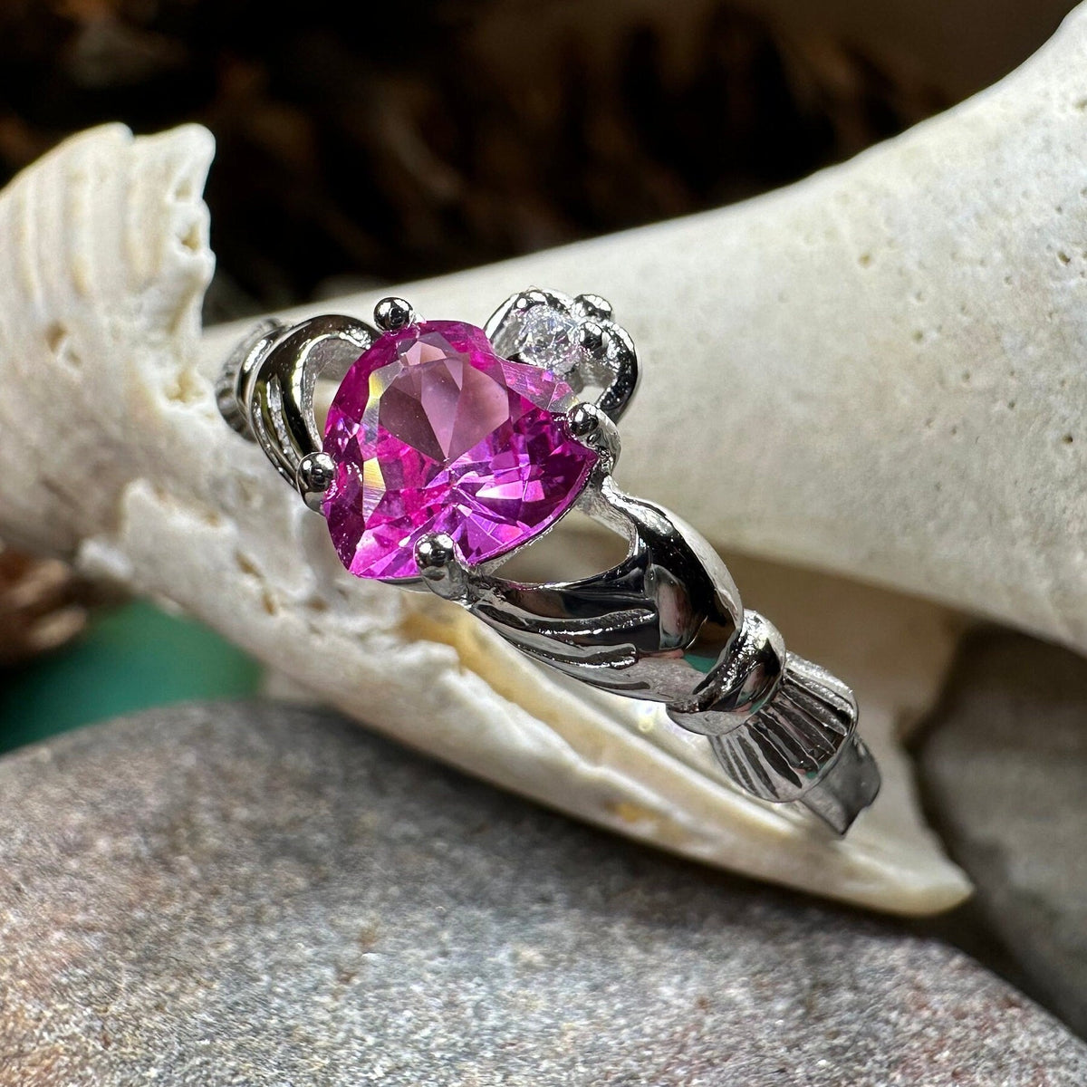 Blushing Rose Claddagh Ring | Ring | Wiccan Center