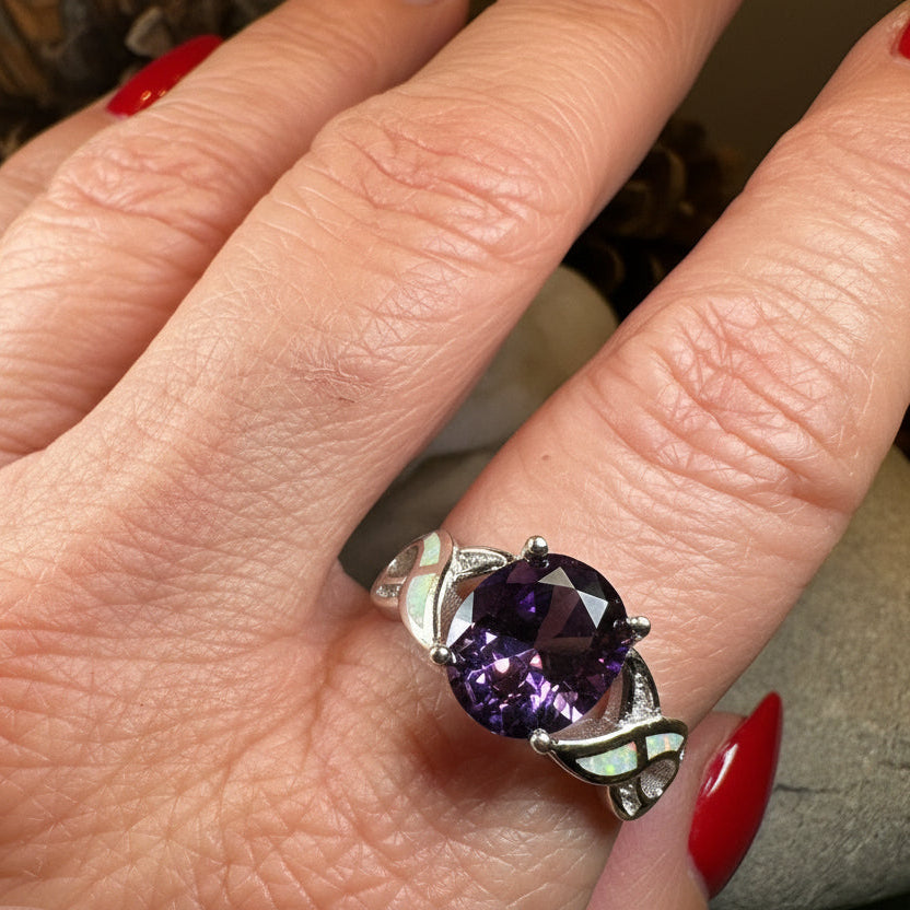 Boinne Opal Celtic Ring | Ring | Wiccan Center