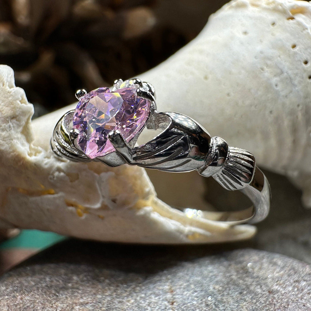 Petal Pink Claddagh Ring | Ring | Wiccan Center