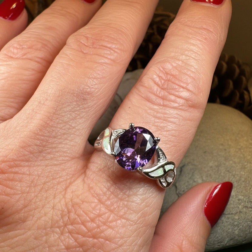 Boinne Opal Celtic Ring | Ring | Wiccan Center