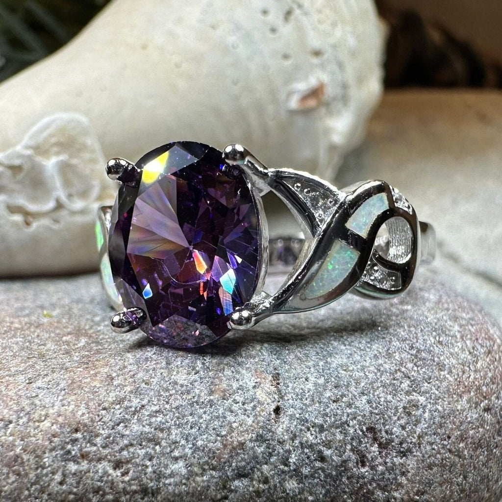 Boinne Opal Celtic Ring | Ring | Wiccan Center