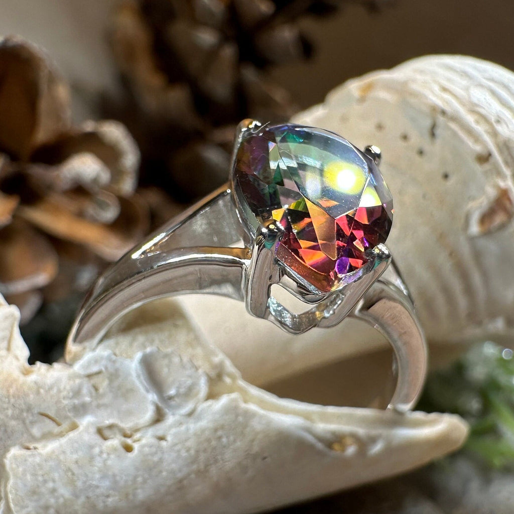 Leithen Mystic Topaz Engagement Ring | Ring | Wiccan Center