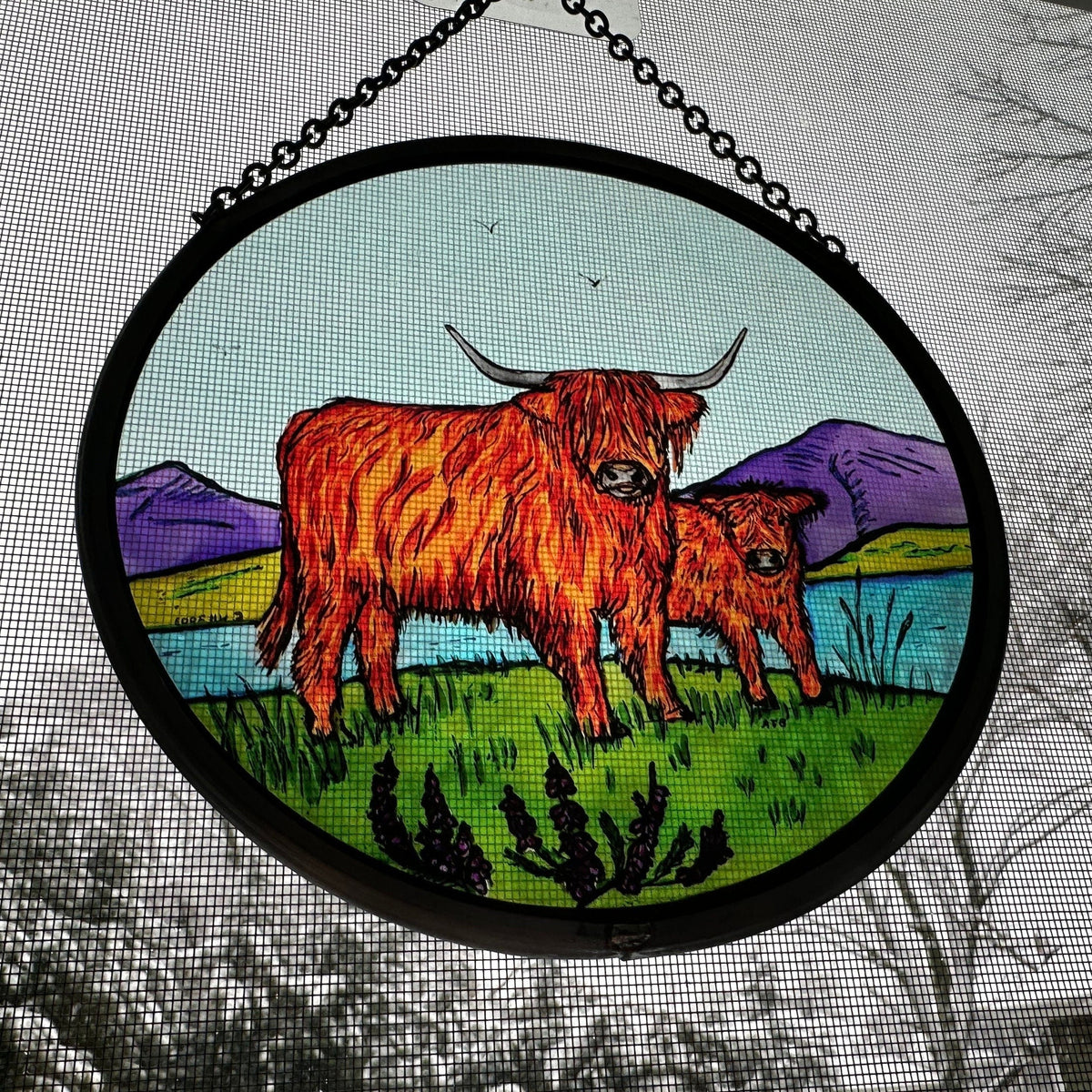 Scottish Highland Cow Suncatcher | Gifts | Wiccan Center