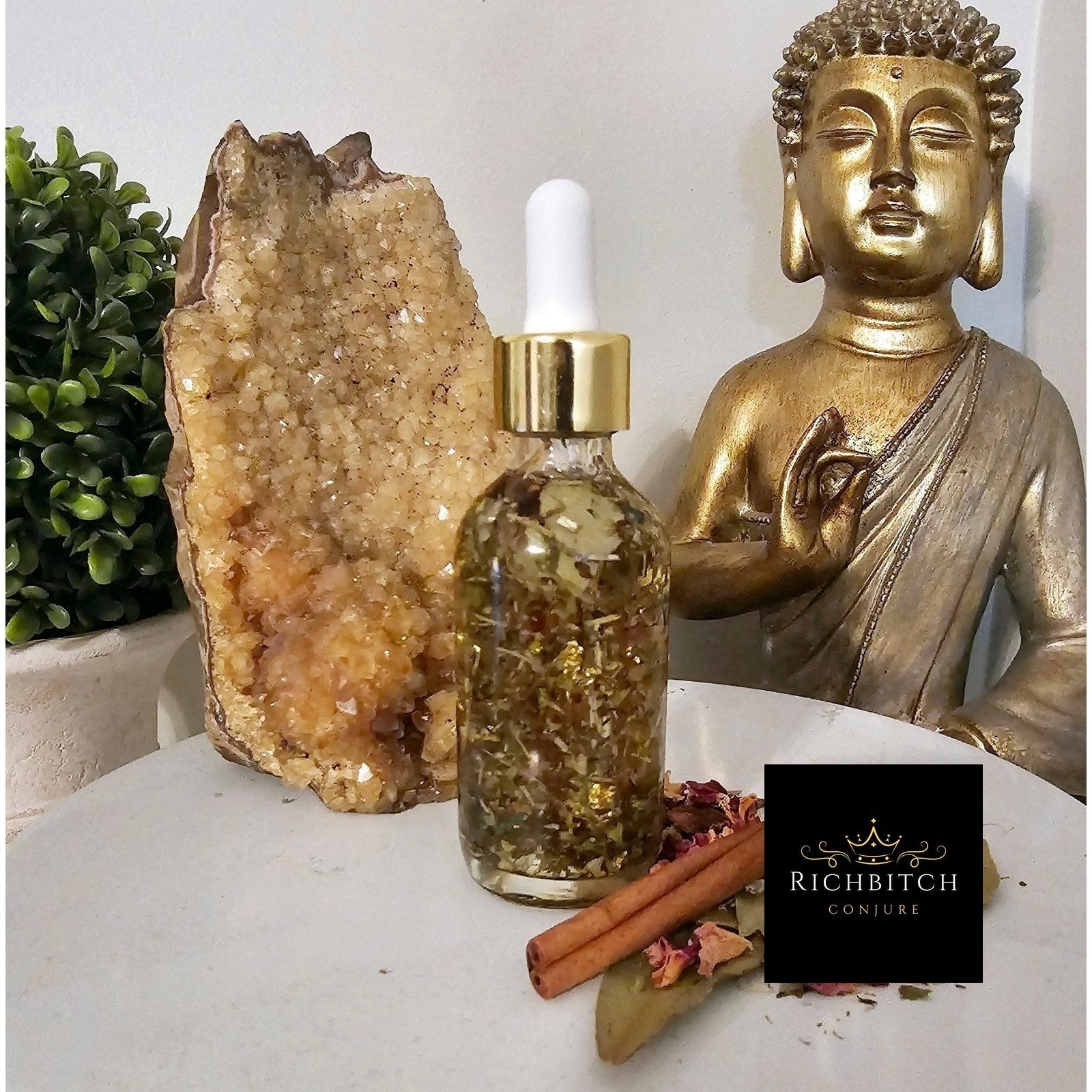 Glamour Enchantment Hoodoo Conjure Oil | Glamour Oil | Beauty and Attraction Ritual Oil | Confidence and Magnetism Oil | Rootwork Spiritual Supply