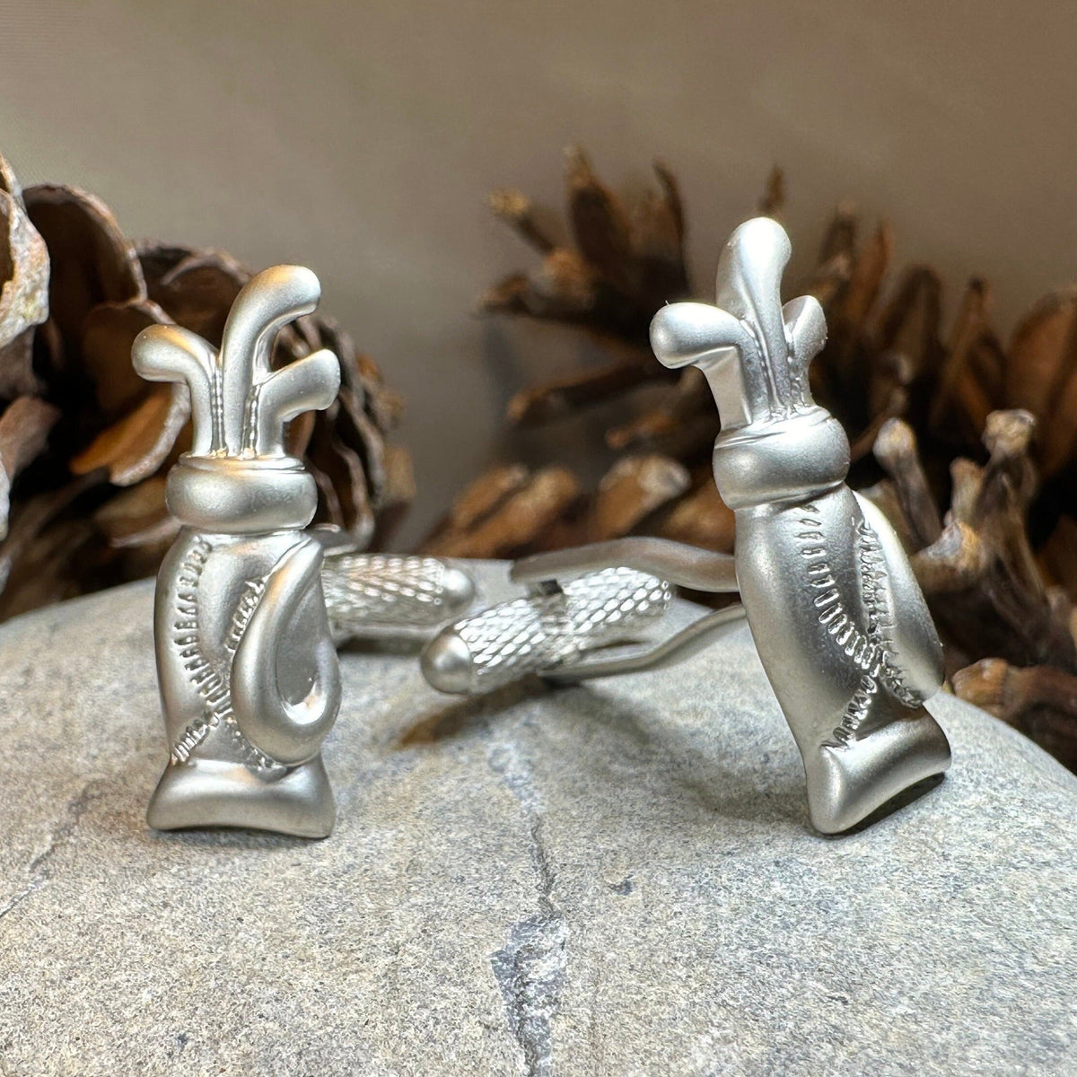 Golf Bag Cufflinks for Men | Cuff Links | Wiccan Center