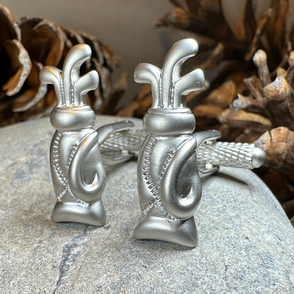 Golf Bag Cufflinks for Men | Cuff Links | Wiccan Center