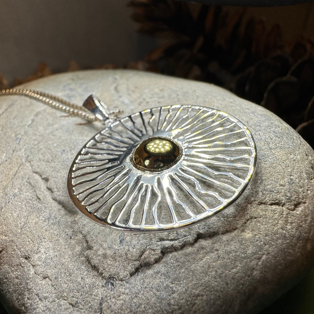 Modern Sun Necklace | Pendant | Wiccan Center