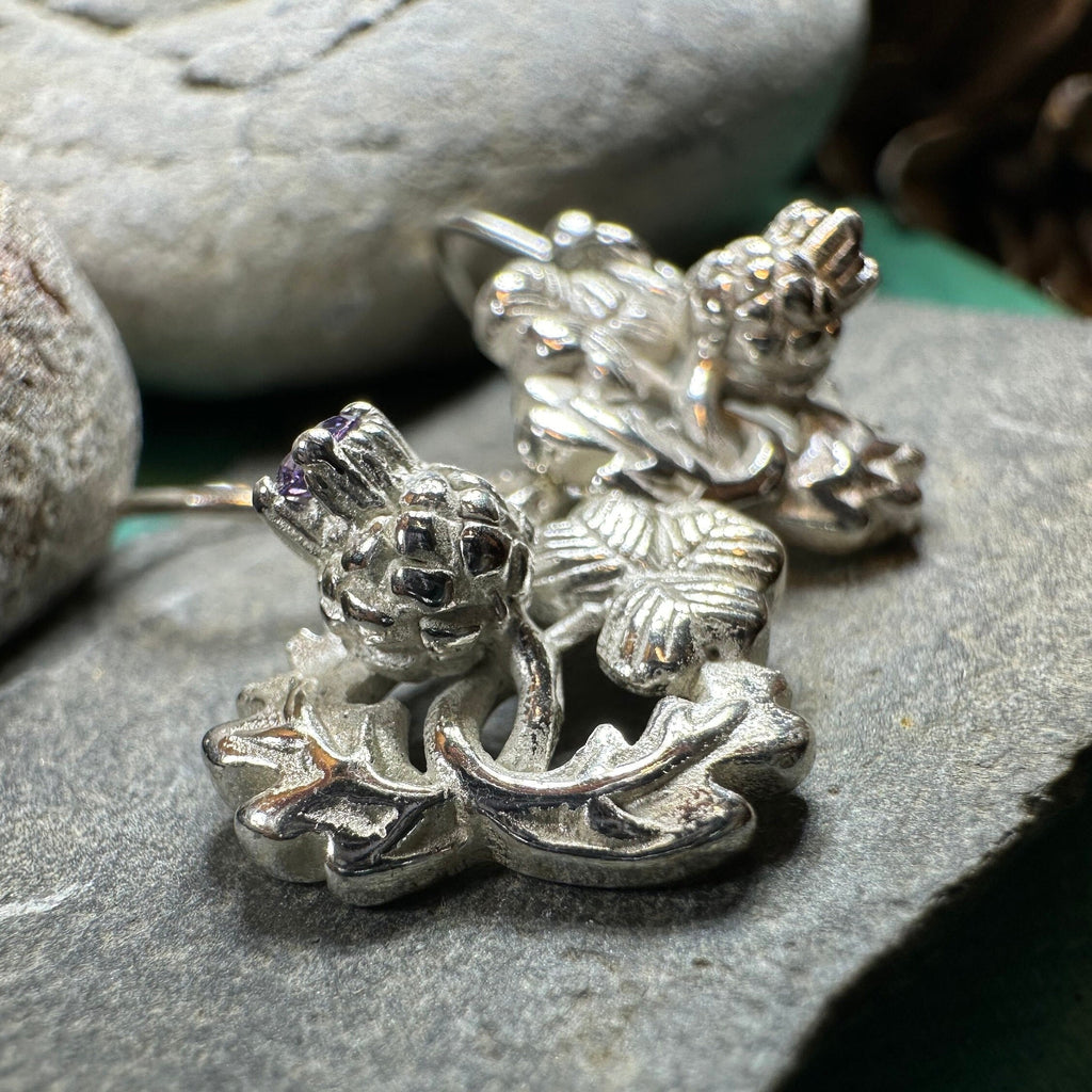 Thistle & Shamrock Earrings | Dangle Earrings | Wiccan Center
