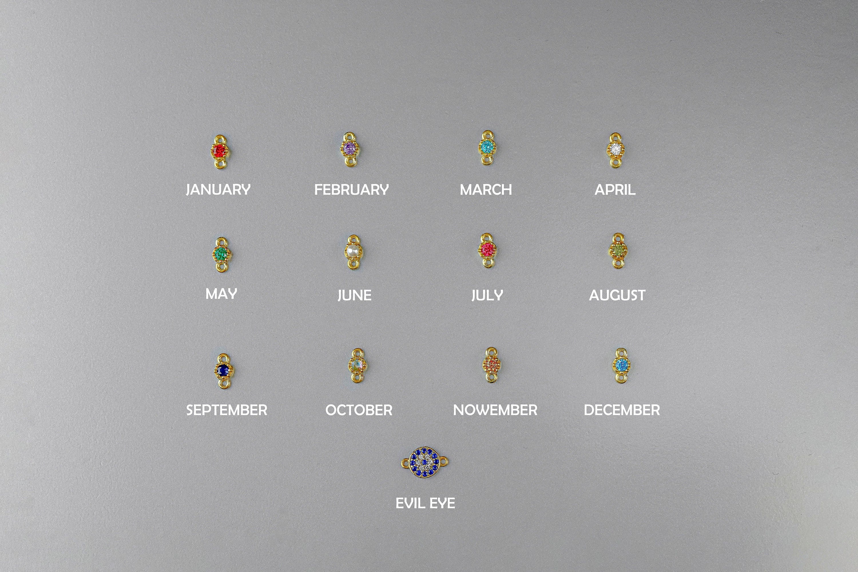 Birthstone Stud Earrings by SilverGoldandRose | earrings | Wiccan Center