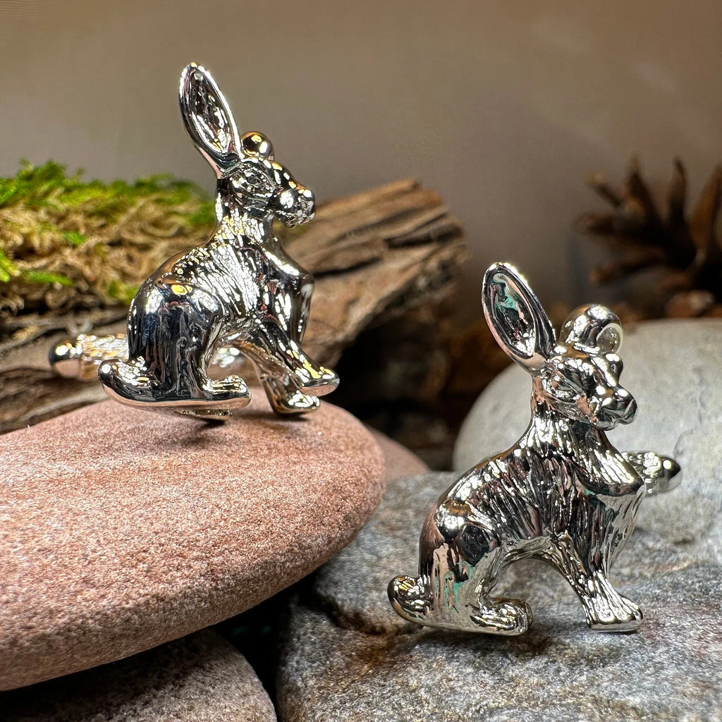 Rabbit Cufflinks for Men | Cuff Links | Wiccan Center