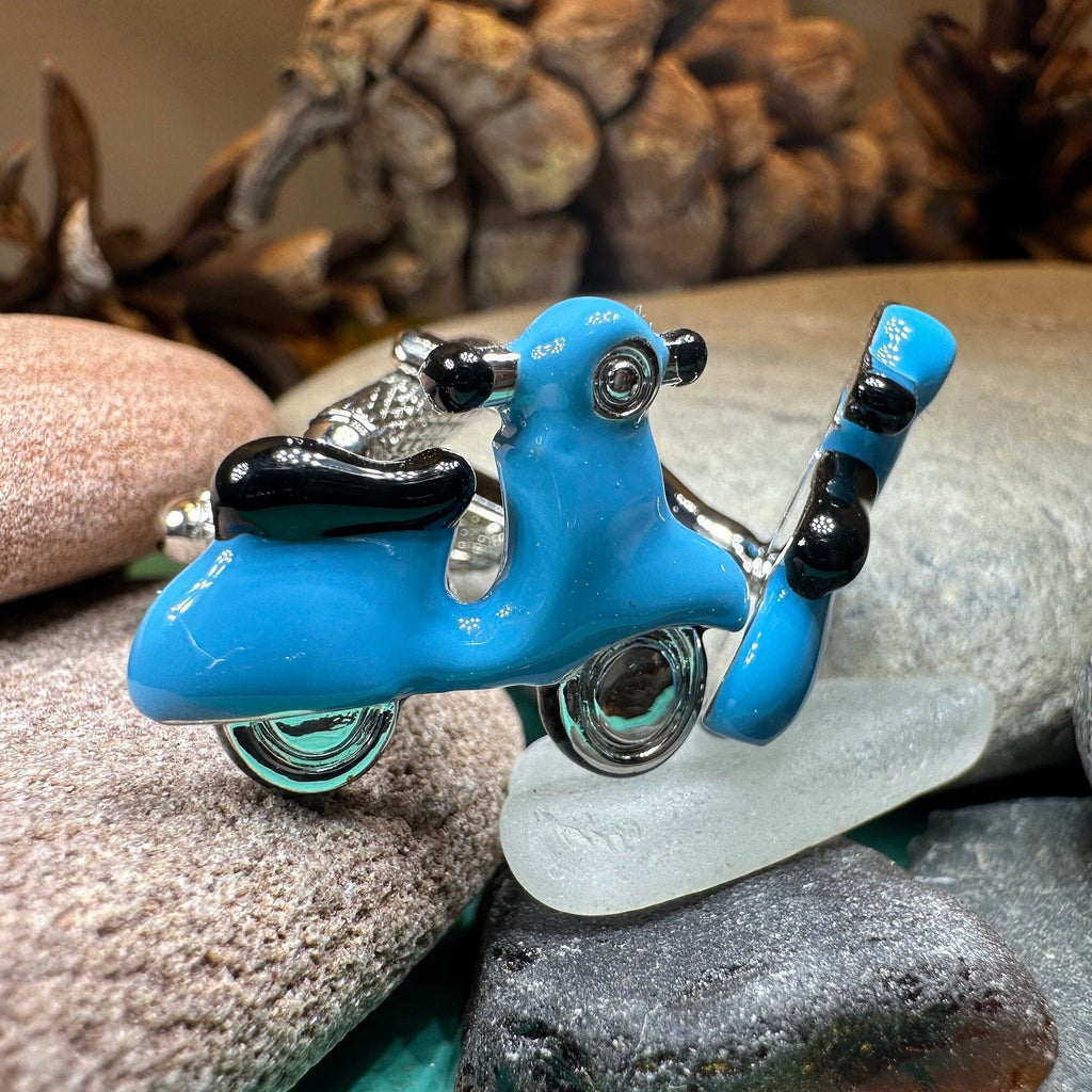 Blue Vespa Cufflinks for Men | Cuff Links | Wiccan Center