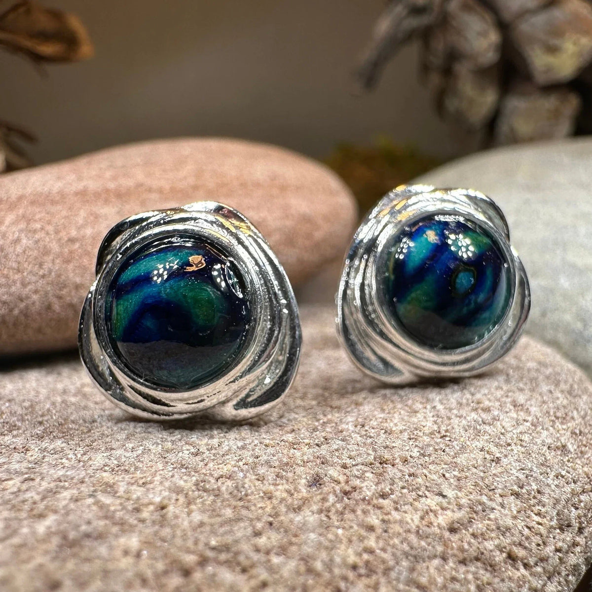 Celtic Heathergems Post Earrings - Handmade in Scotland | Post Earrings | Wiccan Center