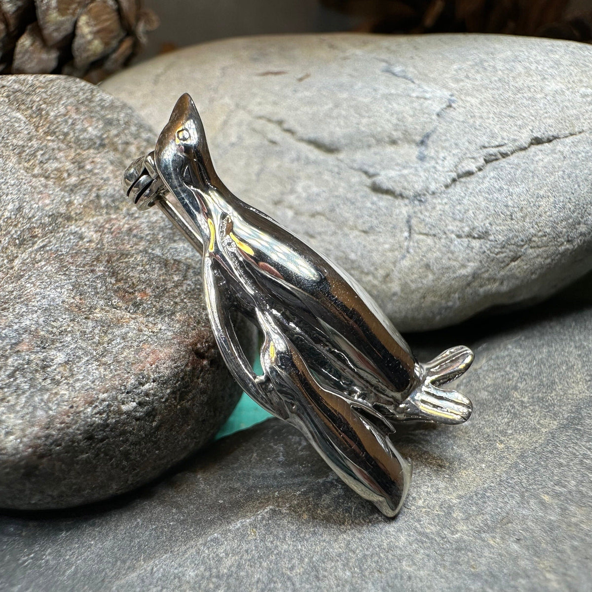 Penguin Mother & Child Brooch | Brooch | Wiccan Center