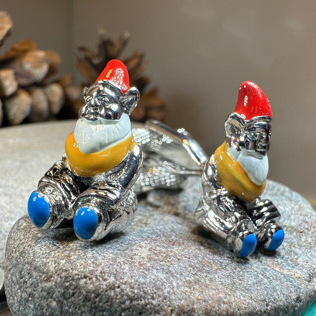 Garden Gnome Cufflinks for Men | Cuff Links | Wiccan Center