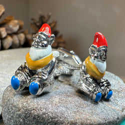 Garden Gnome Cufflinks for Men | Cuff Links | Wiccan Center