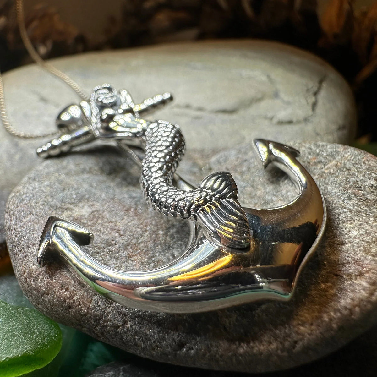 Mermaid Anchor Necklace | Pendant | Wiccan Center
