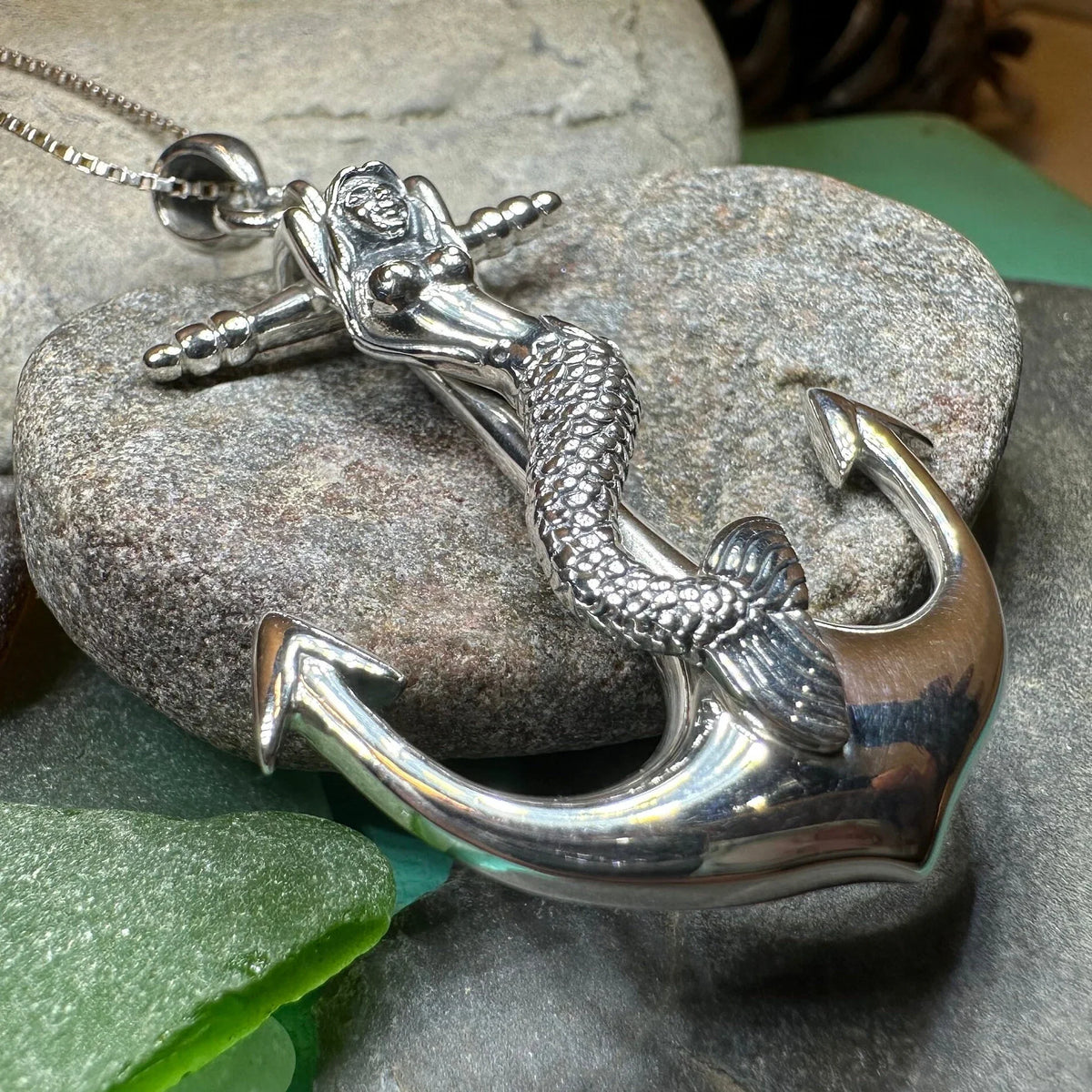 Mermaid Anchor Necklace | Pendant | Wiccan Center
