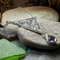 Kells Celtic Birds Necklace in Sterling Silver
