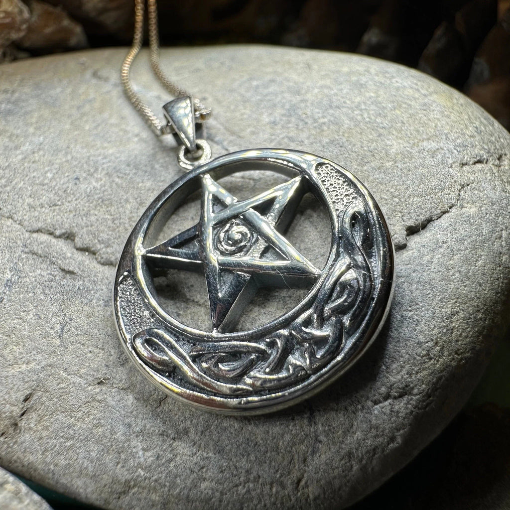 Moon And Star Necklace | Pendant | Wiccan Center