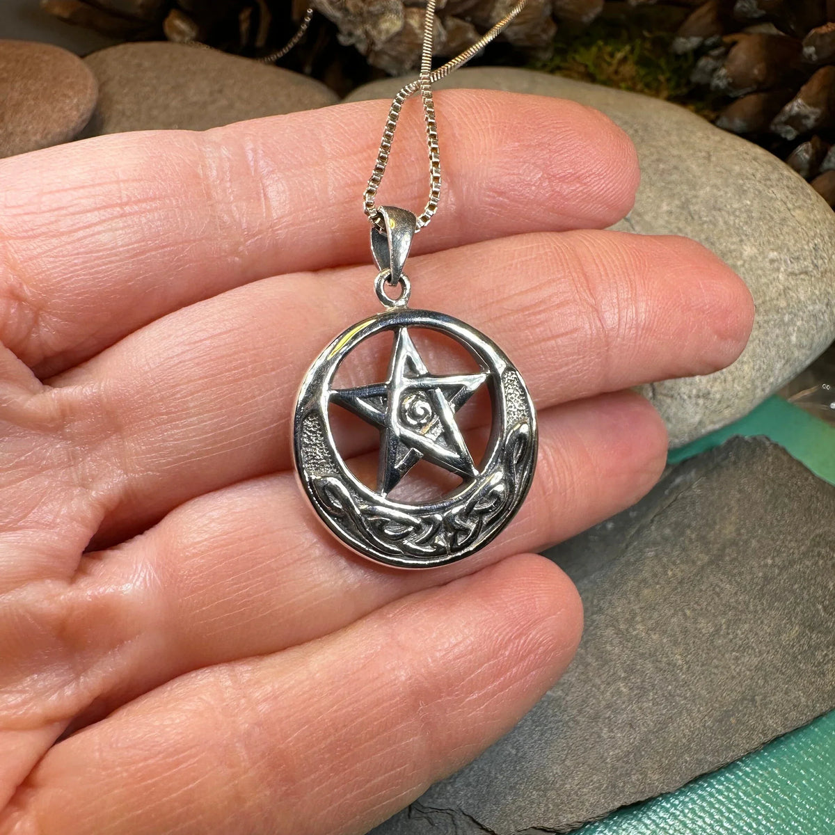 Moon And Star Necklace | Pendant | Wiccan Center