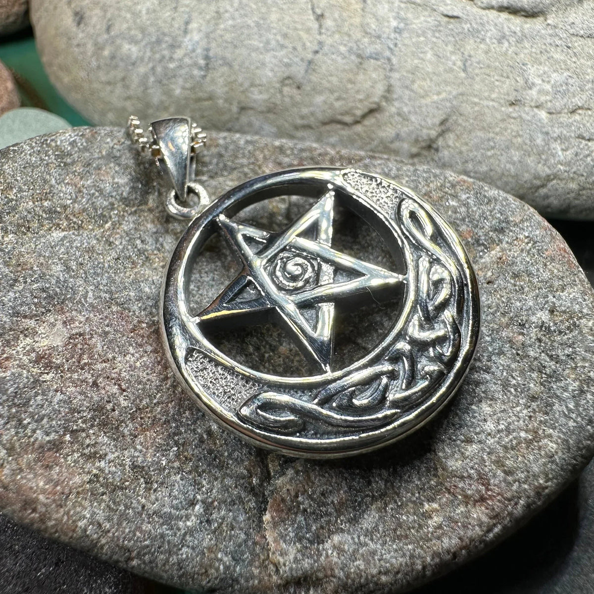Moon And Star Necklace | Pendant | Wiccan Center