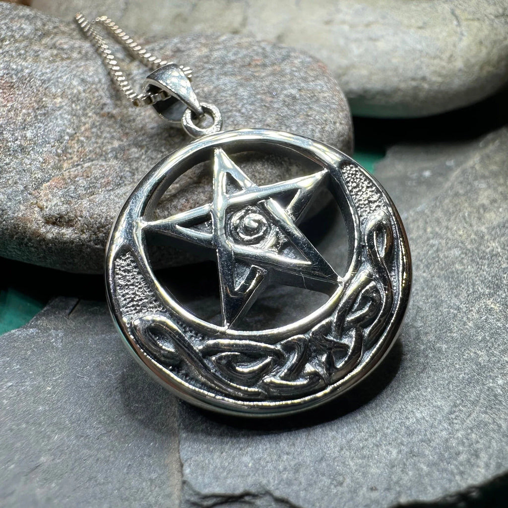 Moon And Star Necklace | Pendant | Wiccan Center