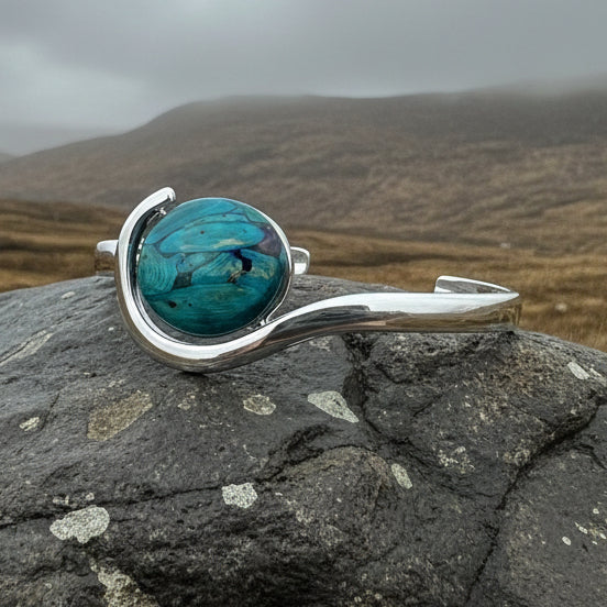 Scotland Heathergems Bracelet - Handmade in Scotland | Cuff Bracelet | Wiccan Center