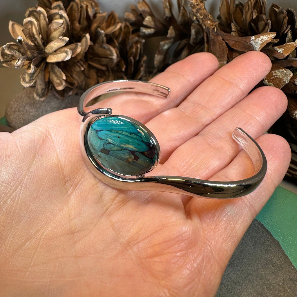 Scotland Heathergems Bracelet - Handmade in Scotland | Cuff Bracelet | Wiccan Center
