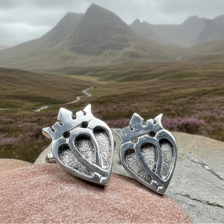 Scottish Luckenbooth Cuff Links - Handmade in Scotland | Cuff Links | Wiccan Center