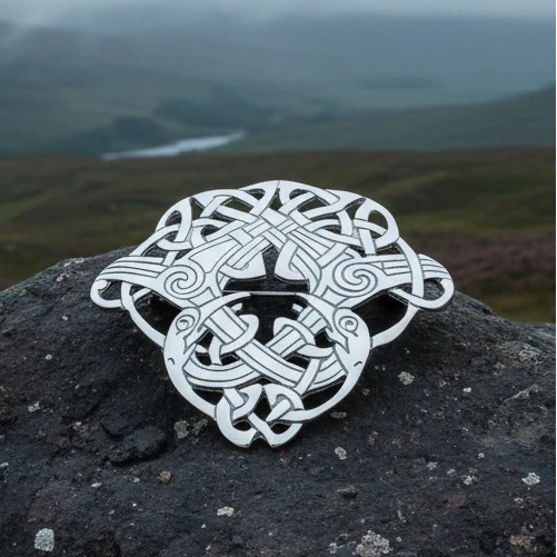 Large Celtic Cara Brooch - Handmade in Scotland | Brooch | Wiccan Center