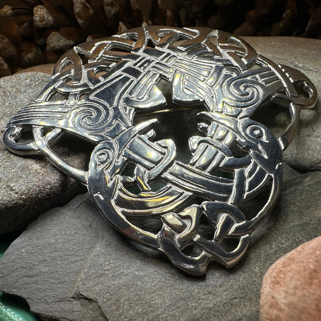 Large Celtic Cara Brooch - Handmade in Scotland | Brooch | Wiccan Center