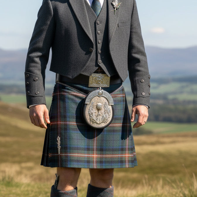 Scottish Thistle Kilt Belt Buckle - Handmade in Scotland | Belt Buckle | Wiccan Center