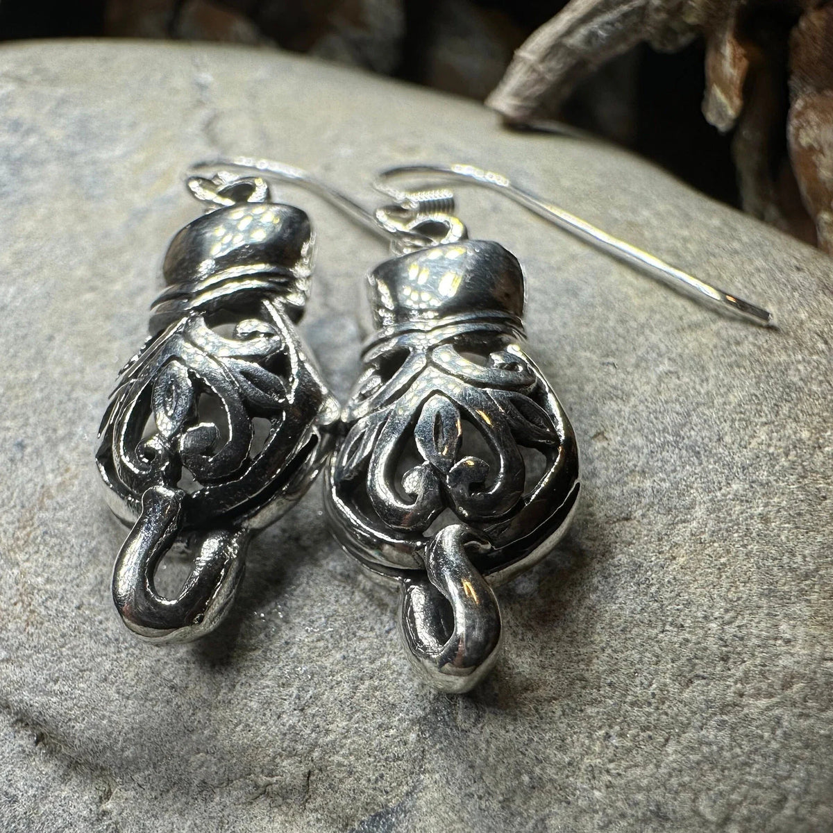 Celtic Cat Earrings | Dangle Earrings | Wiccan Center