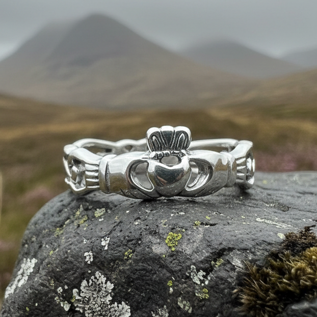 Folklore Irish Claddagh Ring in Sterling Silver | Ring | Wiccan Center