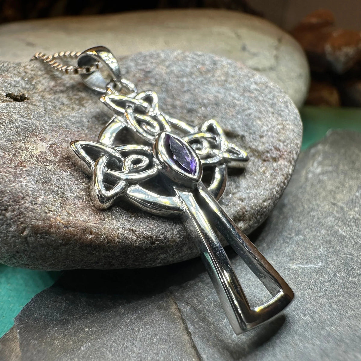 Catherine Celtic Cross Necklace in Sterling Silver | Pendant | Wiccan Center