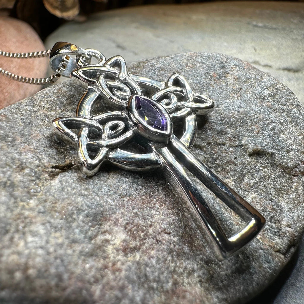 Catherine Celtic Cross Necklace in Sterling Silver | Pendant | Wiccan Center