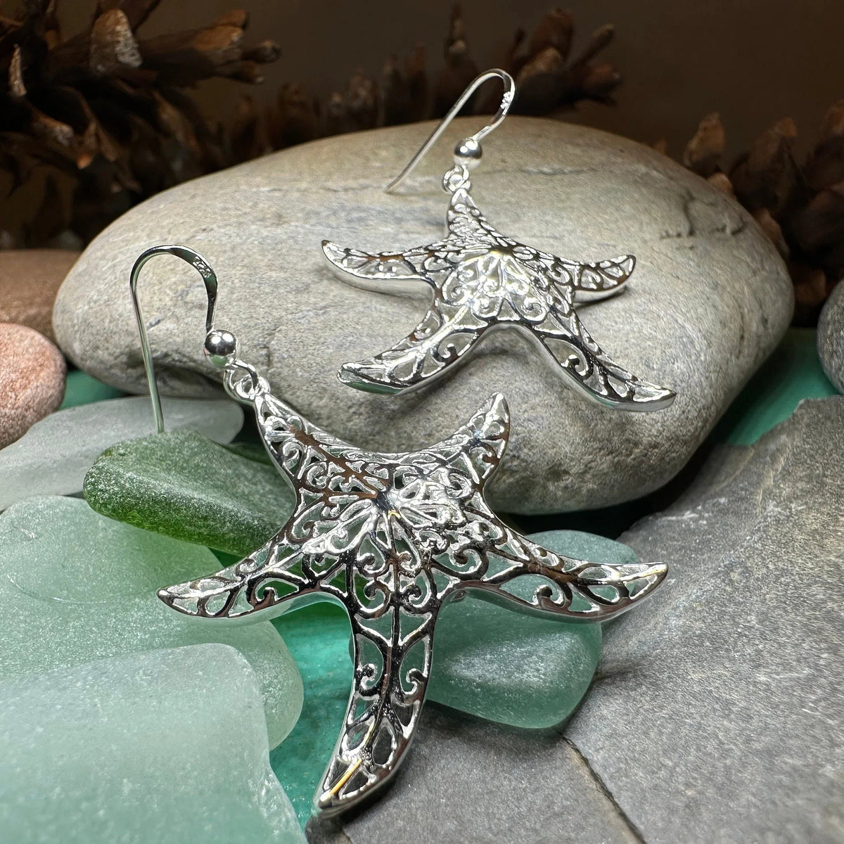 Cassie Starfish Earrings | Dangle Earrings | Wiccan Center