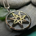 Three Tone Elven Star Necklace in Sterling Silver | Pendant | Wiccan Center