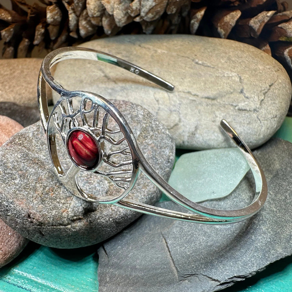 Heathergems Tree of Life Bracelet - Handmade in Scotland | Cuff Bracelet | Wiccan Center