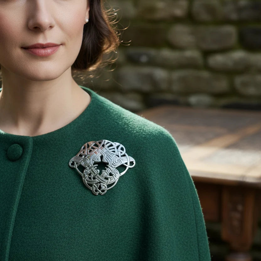 Large Celtic Cara Brooch - Handmade in Scotland | Brooch | Wiccan Center