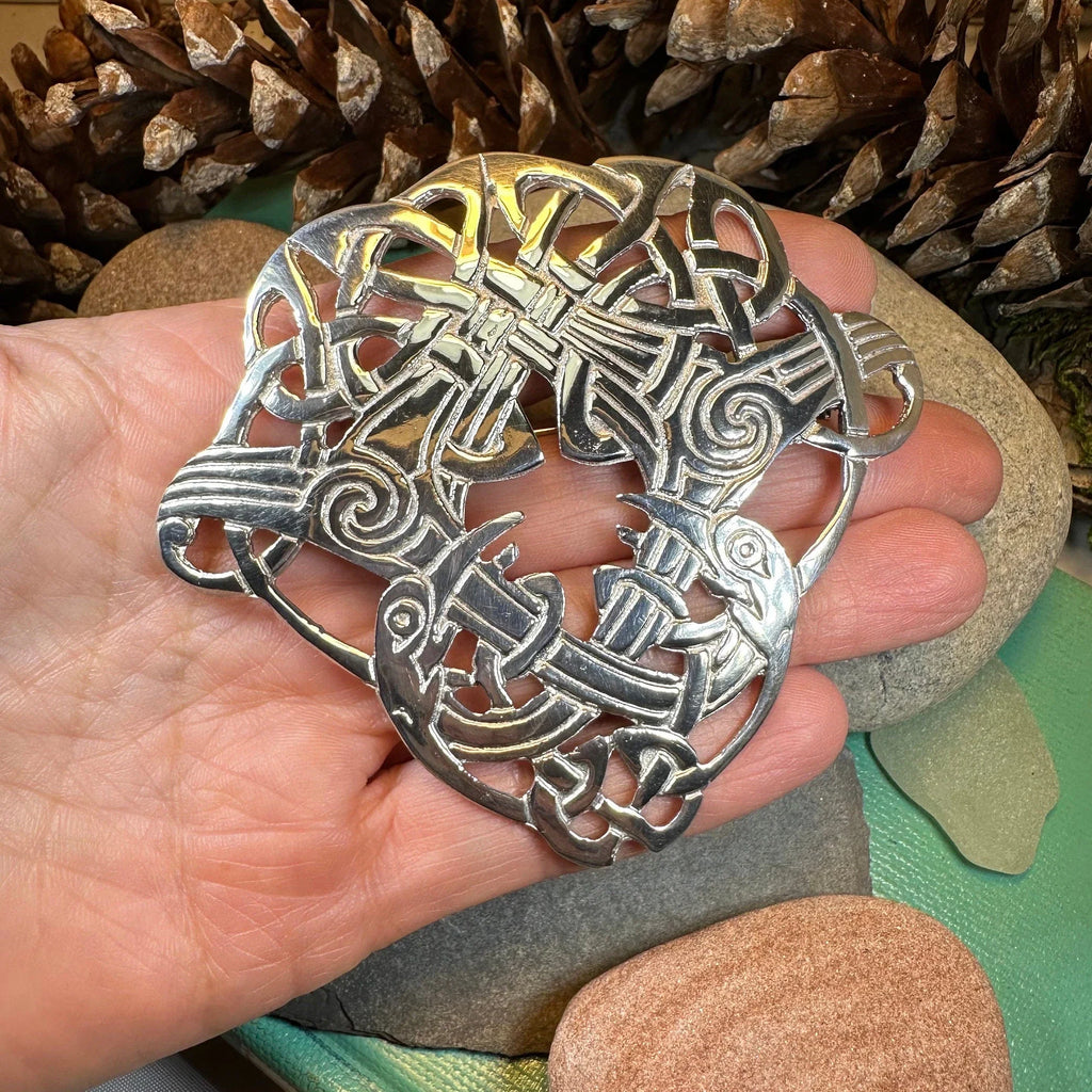 Large Celtic Cara Brooch - Handmade in Scotland | Brooch | Wiccan Center