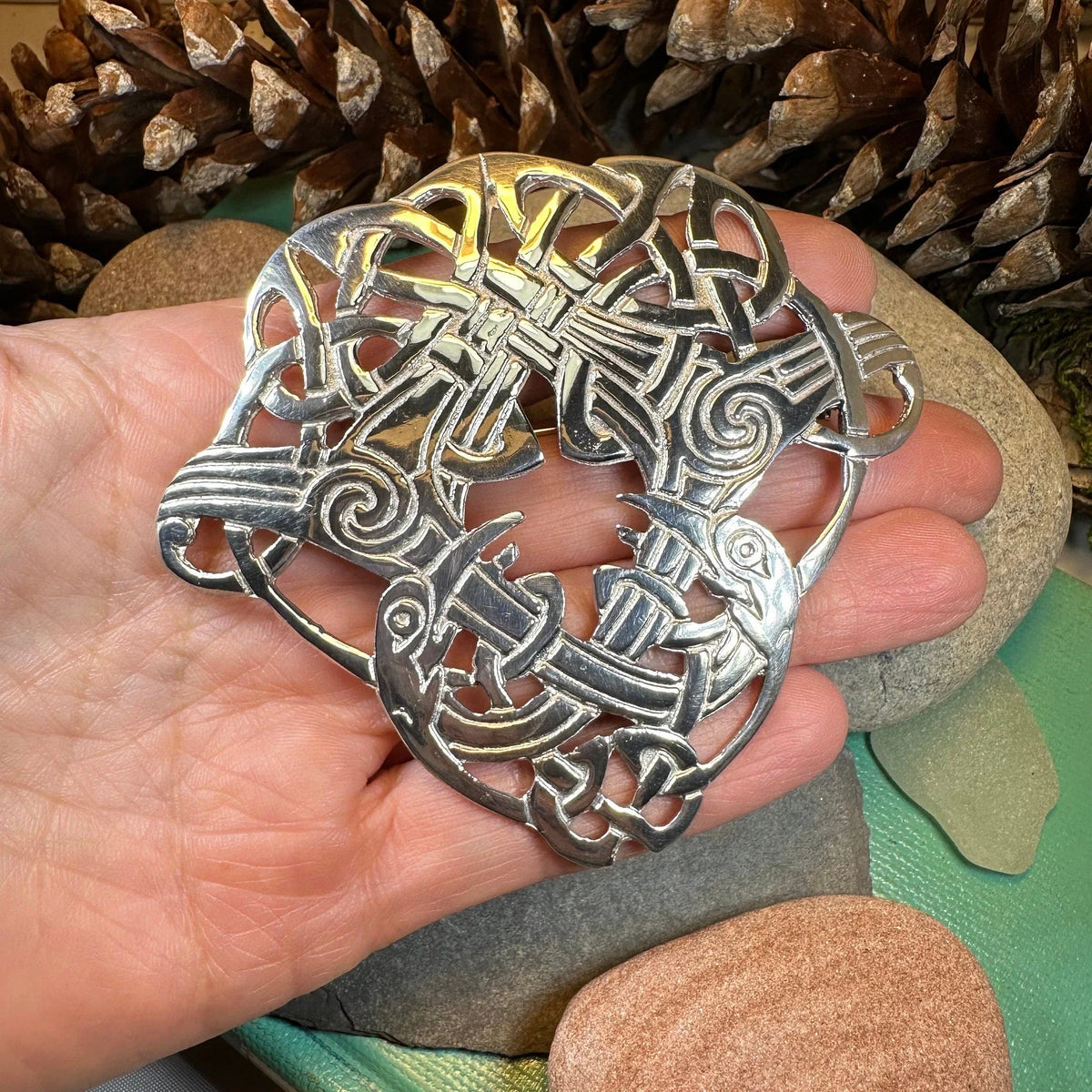 Large Celtic Cara Brooch - Handmade in Scotland | Brooch | Wiccan Center