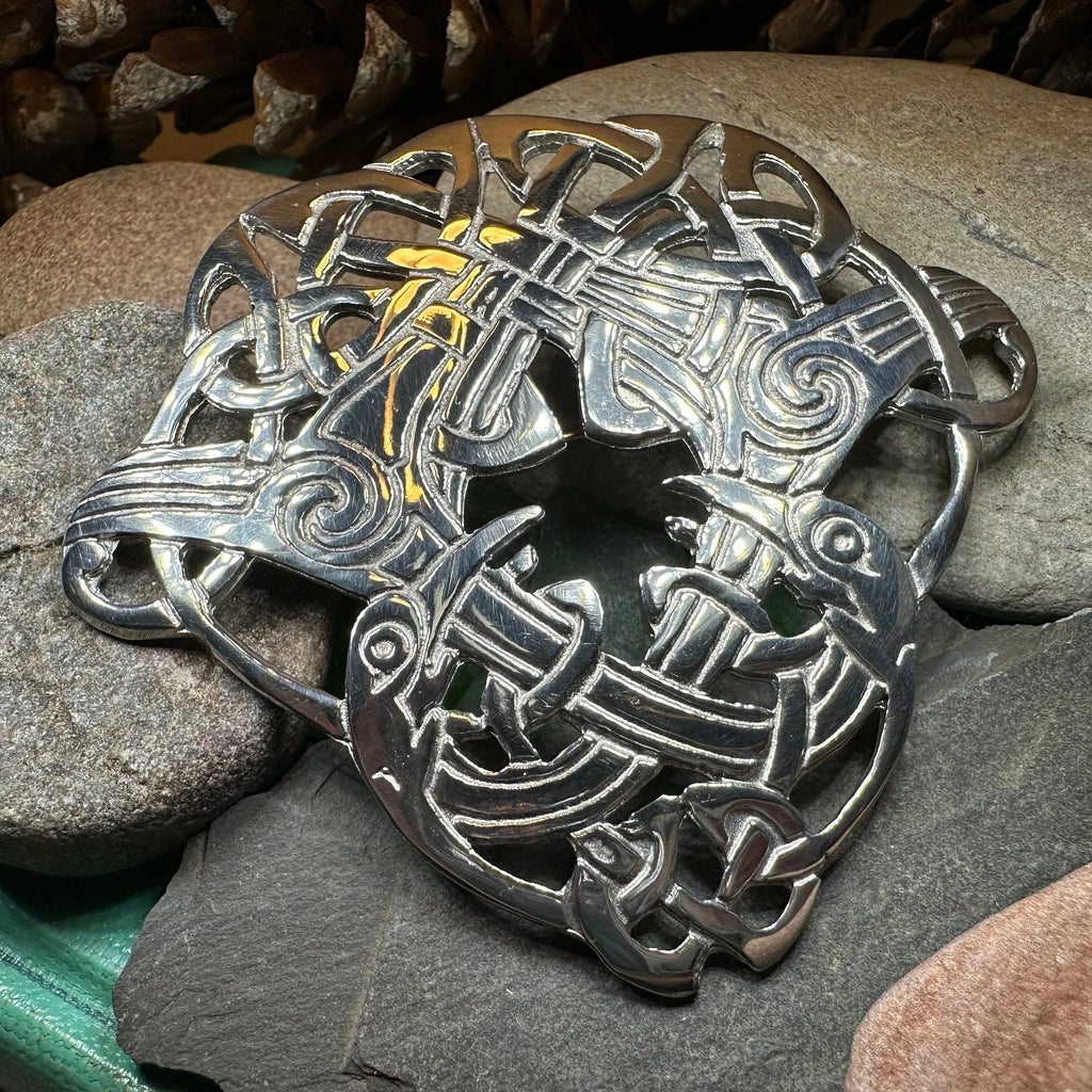Large Celtic Cara Brooch - Handmade in Scotland | Brooch | Wiccan Center