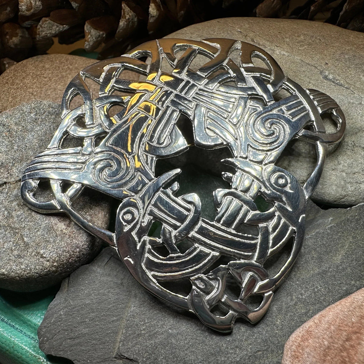 Large Celtic Cara Brooch - Handmade in Scotland | Brooch | Wiccan Center
