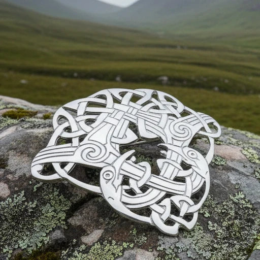 Large Celtic Cara Brooch - Handmade in Scotland | Brooch | Wiccan Center