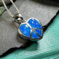 Peace Sign Opal Necklace in Sterling Silver | Pendant | Wiccan Center