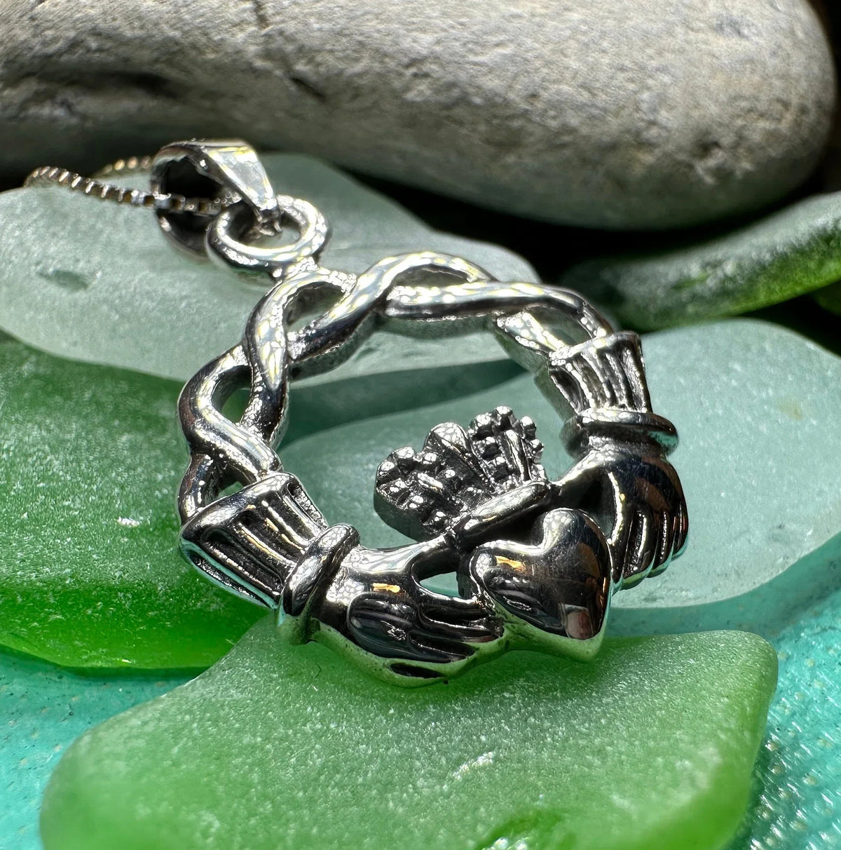 Shanagolden Claddagh Necklace | Pendant | Wiccan Center