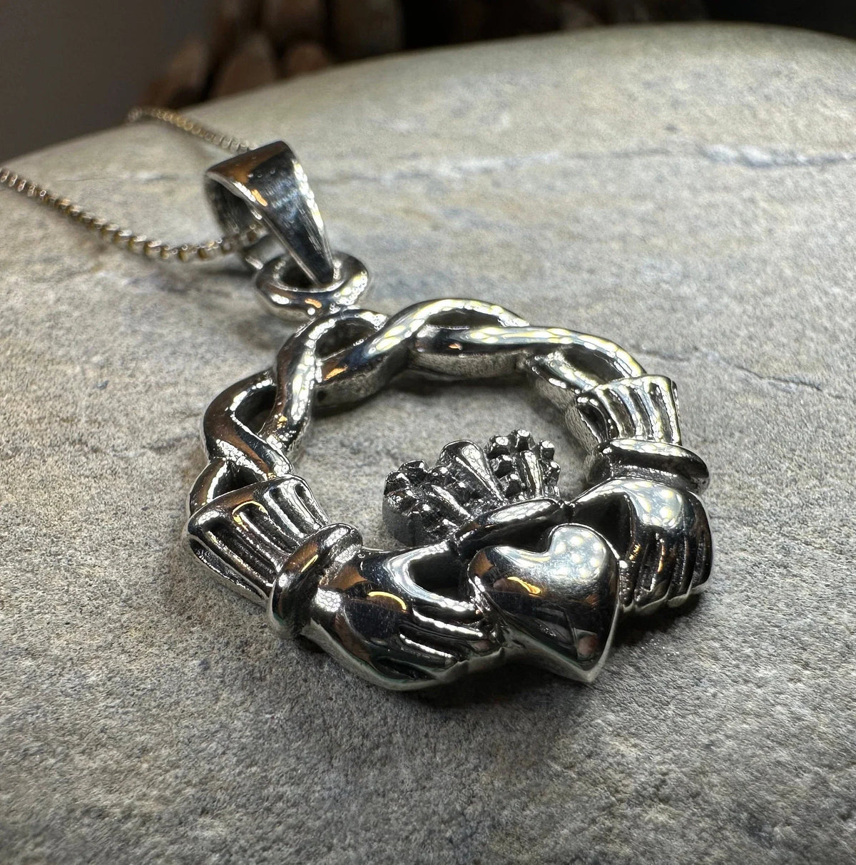 Shanagolden Claddagh Necklace | Pendant | Wiccan Center